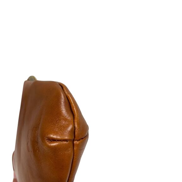 Patricia Nash Brown Leather Kiss Lock Clutch Wallet Coin Purse Organizer Pouch - Picture 5 of 11